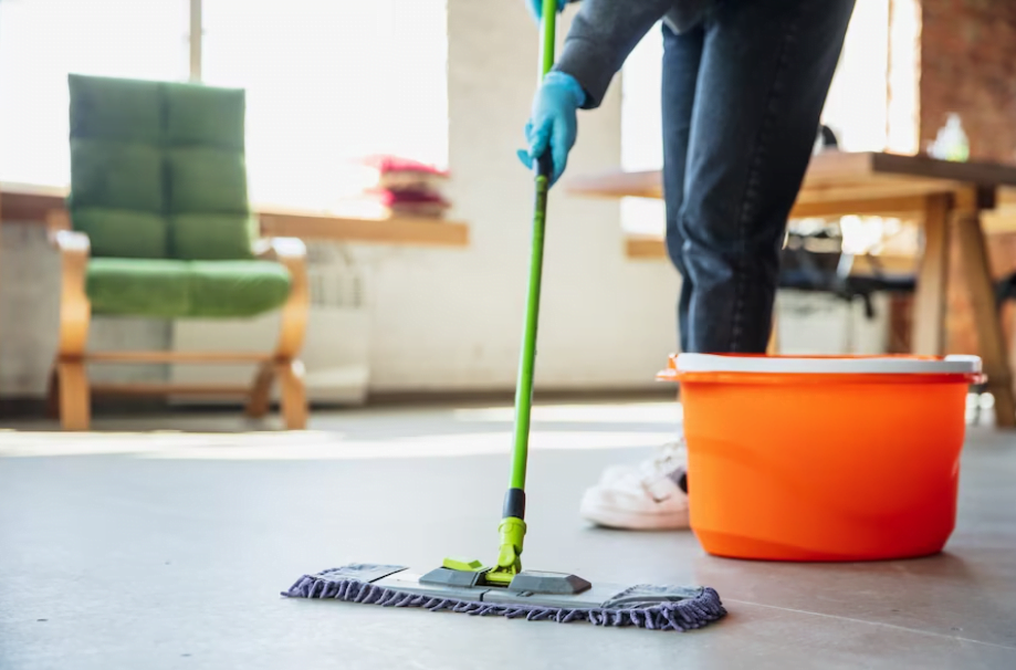 A complete cleaning that includes dusting and wiping every surface in a condo or apartment.